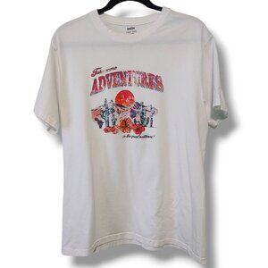 Shein women's graphic t-shirt Take More Adventures in the great outdoors! white